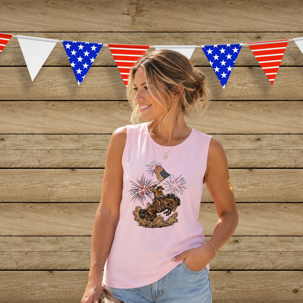Patriotic Rodeo Comfort Colors Tank
