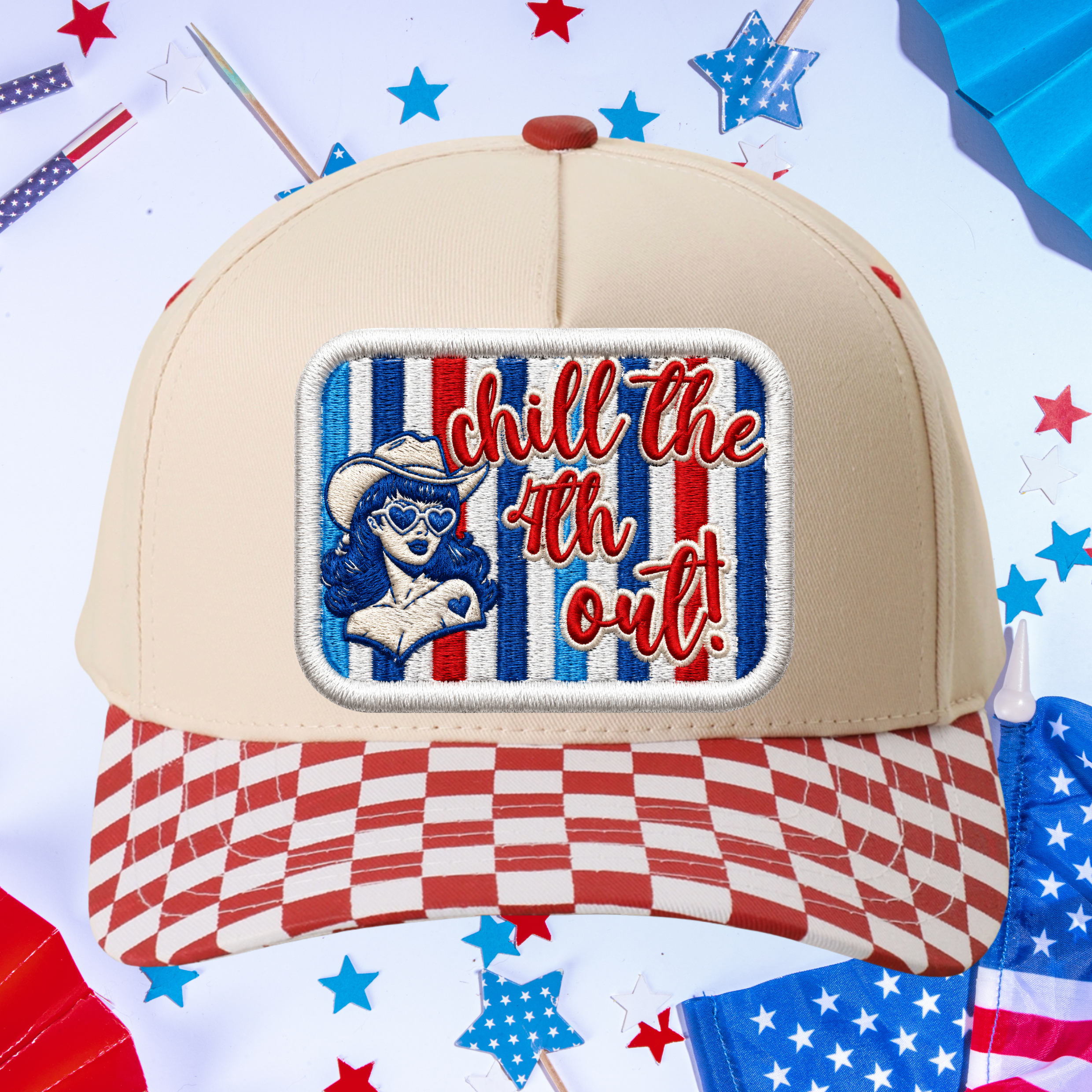 Chill the 4th out Trucker Hat