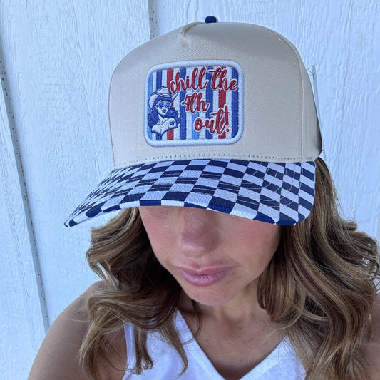 Chill the 4th out Trucker Hat