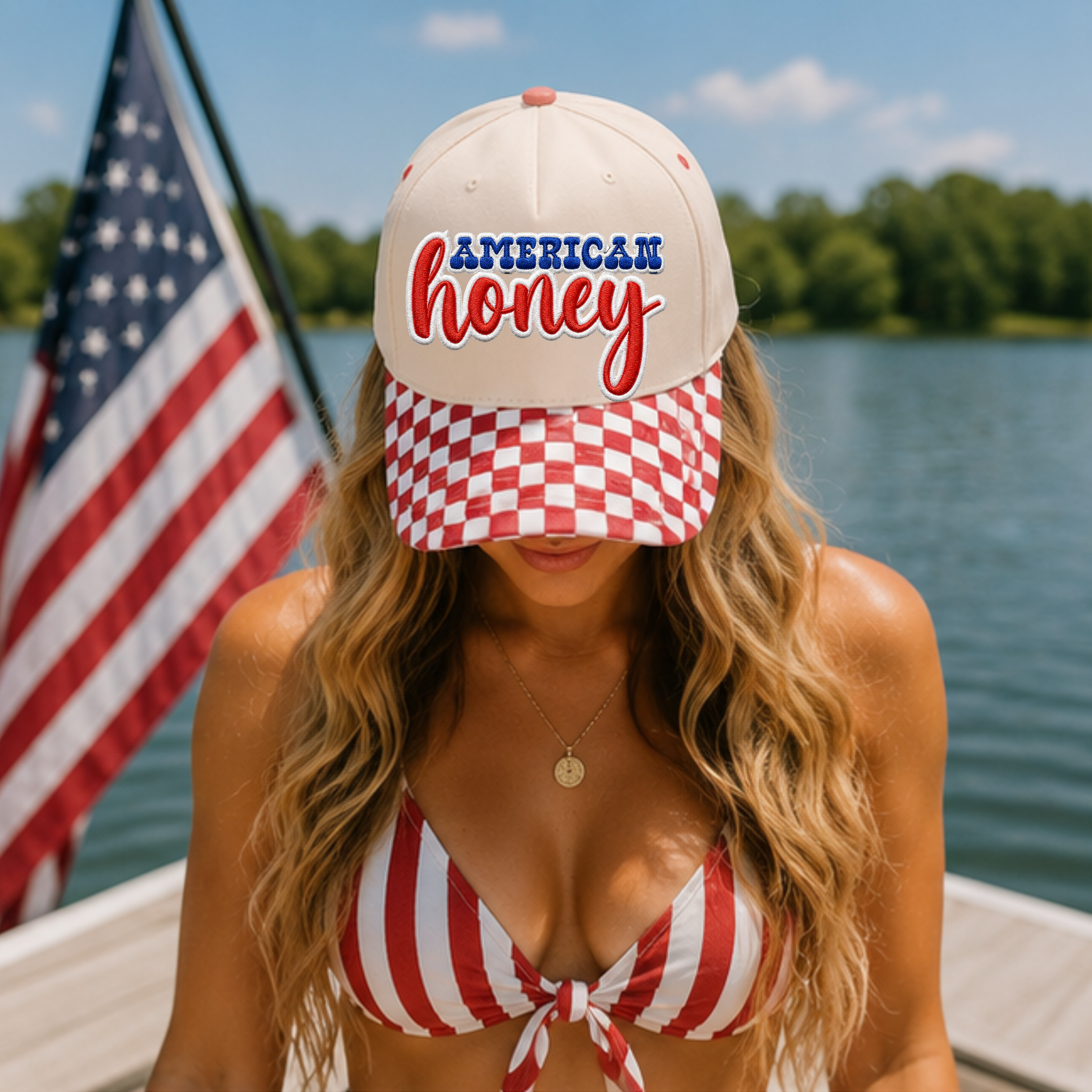 American Honey Trucker Hat Solid