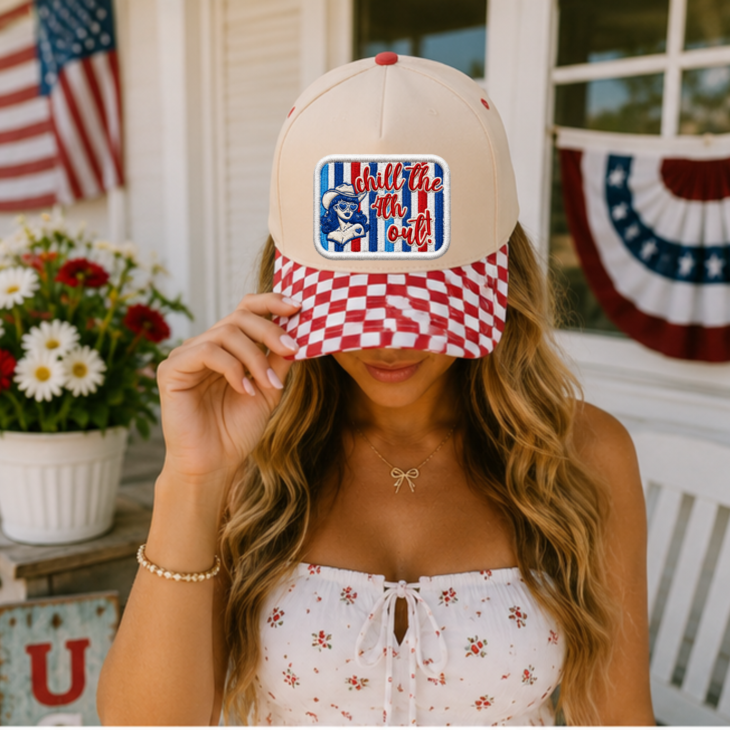 Chill the 4th out Trucker Hat