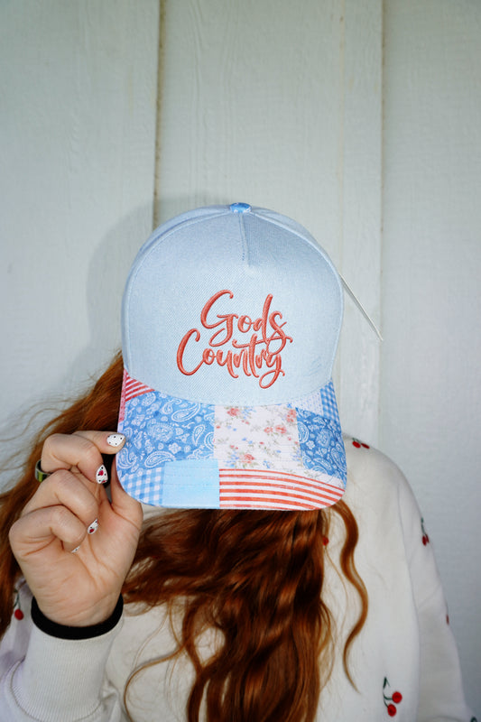 God's Country Coquette Patchwork Hat